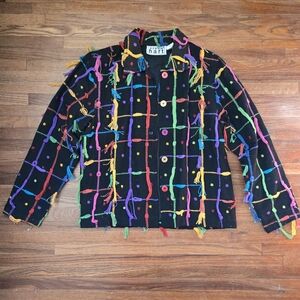 KEREN hart Multicolor Grid Pattern Blazer